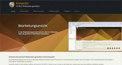 Desktop Screenshot of kompozer-web.de